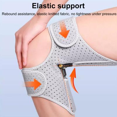 Knee Brace with Spring Support Adjustable Butterfly Wing Straps Breathable Knee Guard Non-slip Knee Protector for Joint Stability Pain Relief