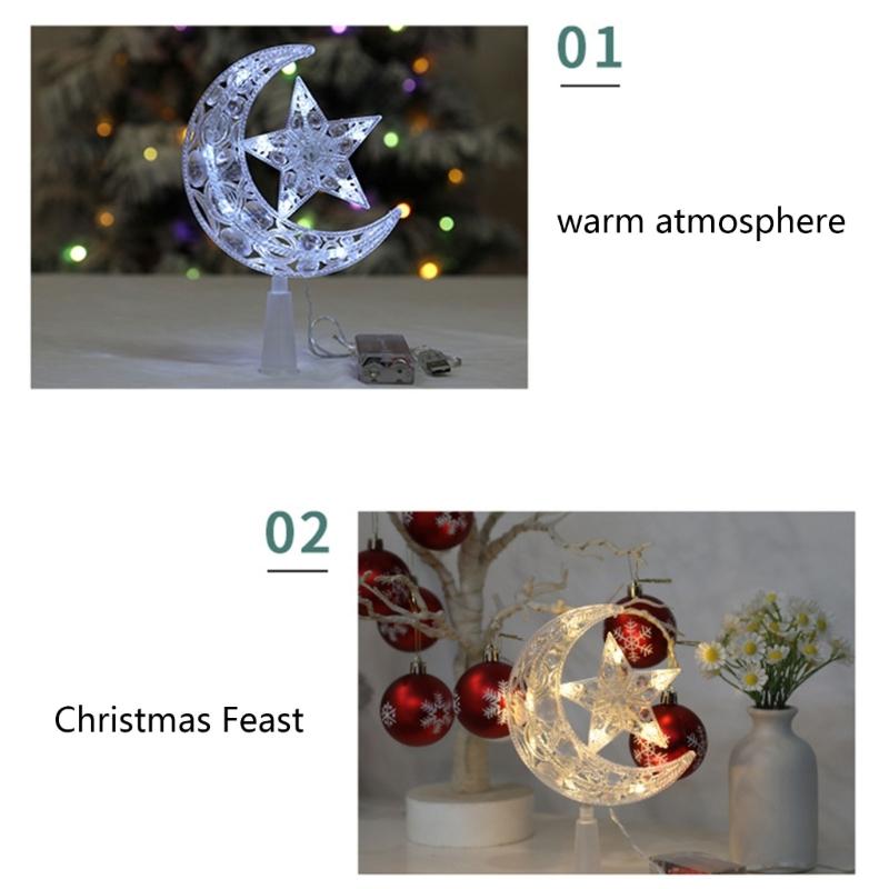 Festlicher Weihnachtsbaumstern Anhänger Schimmerndes Finish für Bäume allgemeiner Größe Feiern Sie Weihnachten mit Stil Anhänger
