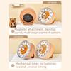 Silent Operation Mechanical Manual Digital Timer Magnetic Base Mechanical Timer Cartoon Capybara Countdown Timer Round Portable