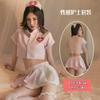 Sexy Lingerie Women's Sexy Sweet See-through Short Top Pleated Skirt Nurse Uniform Seduction Hot Suit