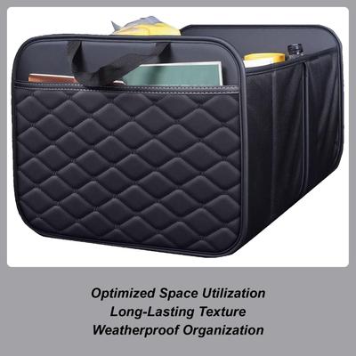 Organizador de Porta-malas de Carro Dobrável Impermeável Grande Capacidade Caixa de Armazenamento para Porta-malas Organizador de Carro para Caminhão RV Sedan Automotivo Casa