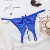 Low-waist Lace Seamless Panties Open Crotch Women's Thong Comfortable Mesh Lace Briefs  Female