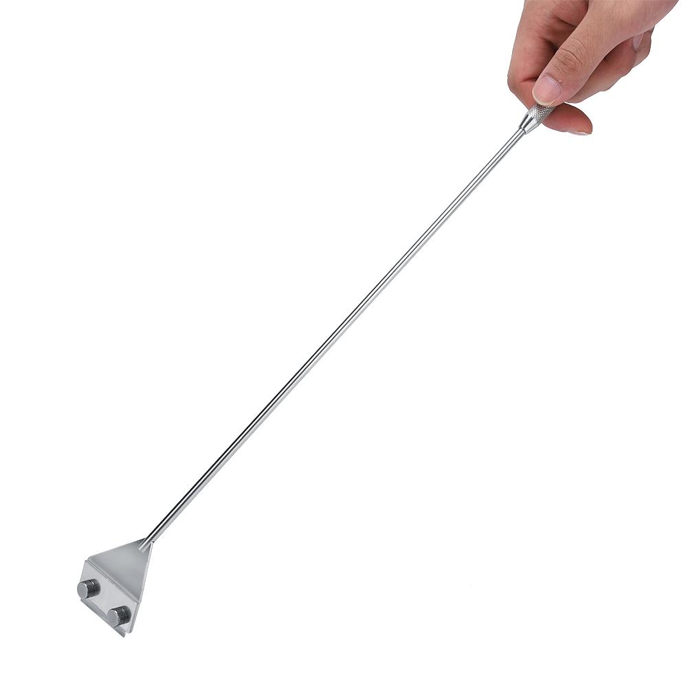 Škrabka z nerezové oceli odolná proti rzi Nástroj na čištění akvária s rybami a rostlinami(45cm, Široký)