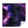 Watercolor Galaxy Wallpaper Navy Blue and Indigo, Plum Background 50x1000