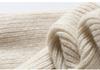 Ribbed 100% Pure Cashmere Fingerless Knit Gloves