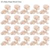 20Pcs Laser Cutting Cute Baby Shape Cards Wooden Chips Craft DIY Wedding Decoration Baby Shower Supp