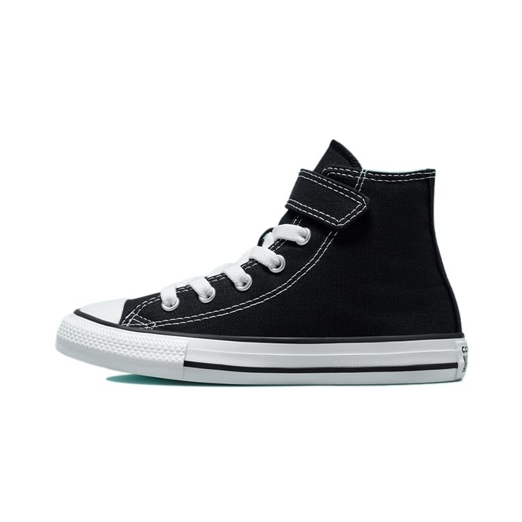 Converse Chuck Taylor All Star 1V Comfortable Versatile High Top Kids Canvas Shoes Kids Sneakers Black White 372883C