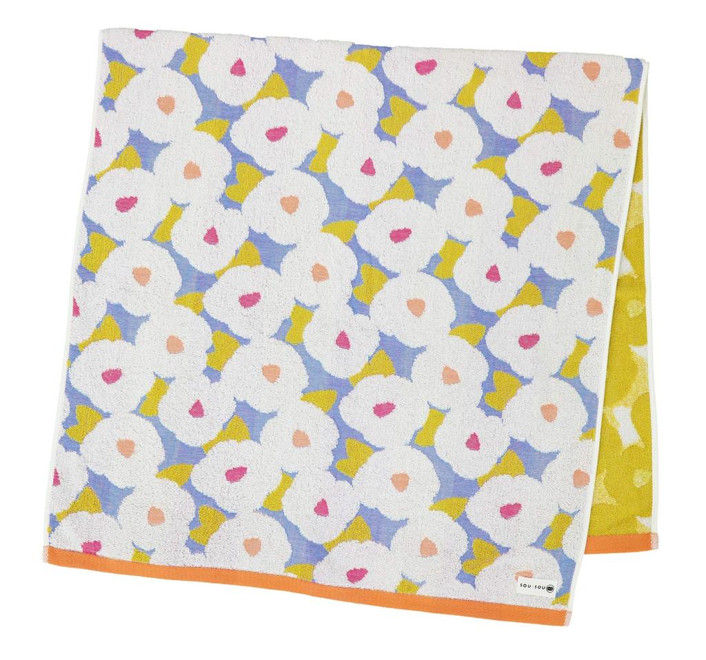 Marushin Bath Camellia Made in Imabari Certified 6165005700 SOU SOU Towel, 60x120cm, Design, Japan, Towel,