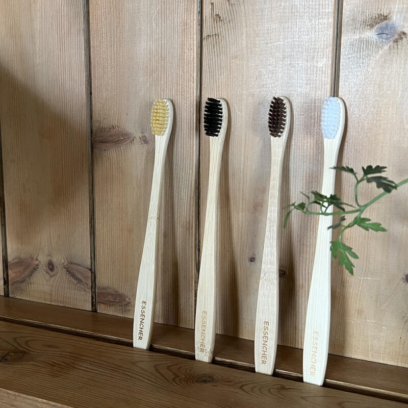 Bamboo Wood Toothbrush 4 Colors beige