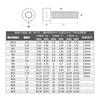5/10PCS TA2 Pure Titanium Screws Titanium Cup Head Knurled Cylindrical Head Hexagon Socket Bolt Screw Screw M3 M4 M5 M6 M8