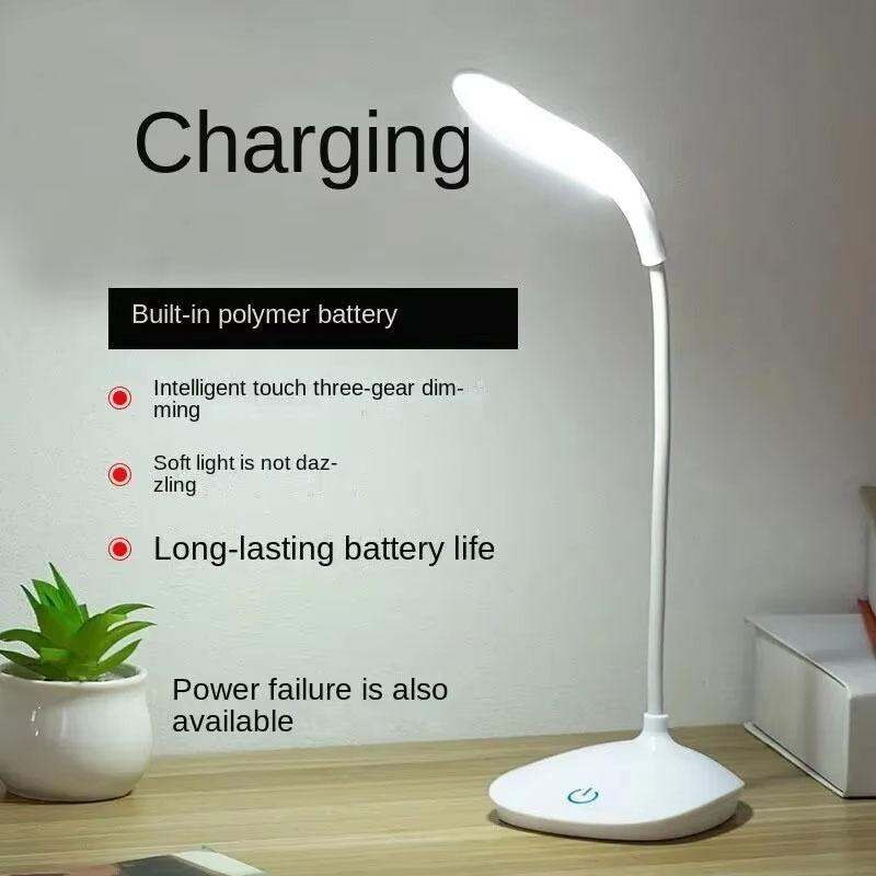 Foldable Table Lamp Led Desk Lamp Touch Bedside Reading Eye Protection Night Light USB Chargeable Bedside Reading Dimmer Lamps