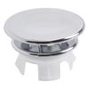 33*11.8mm Hole Overflow Cover Bathroom Basin Round Silver