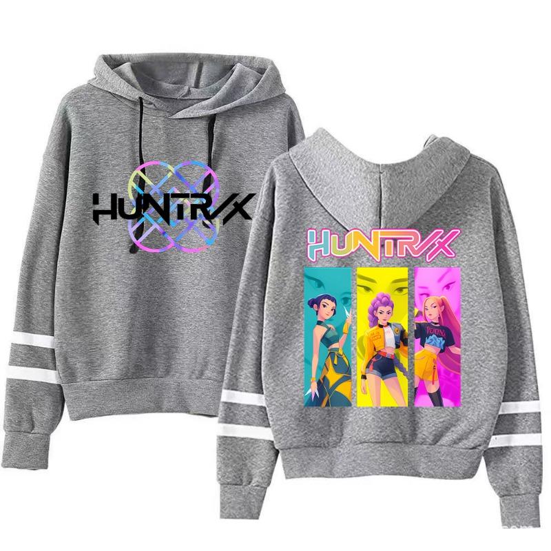Autumn Fashion Women's Hoodies Anime Demon Hunter Pattern 3D Print Girl Casual Pullover Long Sleeve Sweatshirt Women's Oversized Top Clothing
