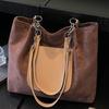 Suede large-capacity handbag bag women's 2025 new versatile ins Korean version retro casual shoulder tote bag