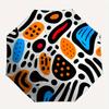1pc Abstract Shapes Automatic Open 8-Rib Windproof Umbrella, Travel & Commuting, Suitable for All Seasons
