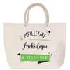Beach Bag - PLANETEE - Best Archaeologist Ever - Large Size - Rope Handle - Cotton
