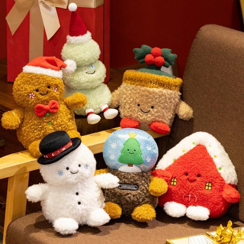 Christmas Snowman Plush Toy With Pp Cotton Filling For Holiday Decor And Gifts