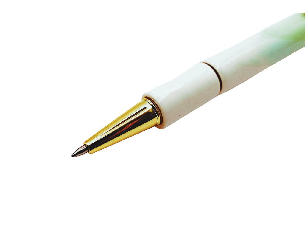 Kiyoteru Craft Porcelain Rotating Ballpoint Light Green White Japanese-made Pen, + CL_CTP_53