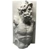 European Gypsum Figure Sculpture Vintage Muscular Male Statue Bookcase Ornament Philosophy Figure Interior Aesthetic Decoration