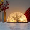 LED Fan Shaped Book Light: Creative Folding Desk Lamp & Night Light Gift
