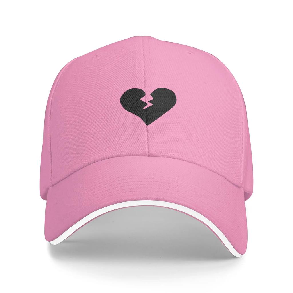 Broken Black Heart Baseball Cap  Fashion Trucker Hat Summer Couple Women Hunting Camping Baseball Caps