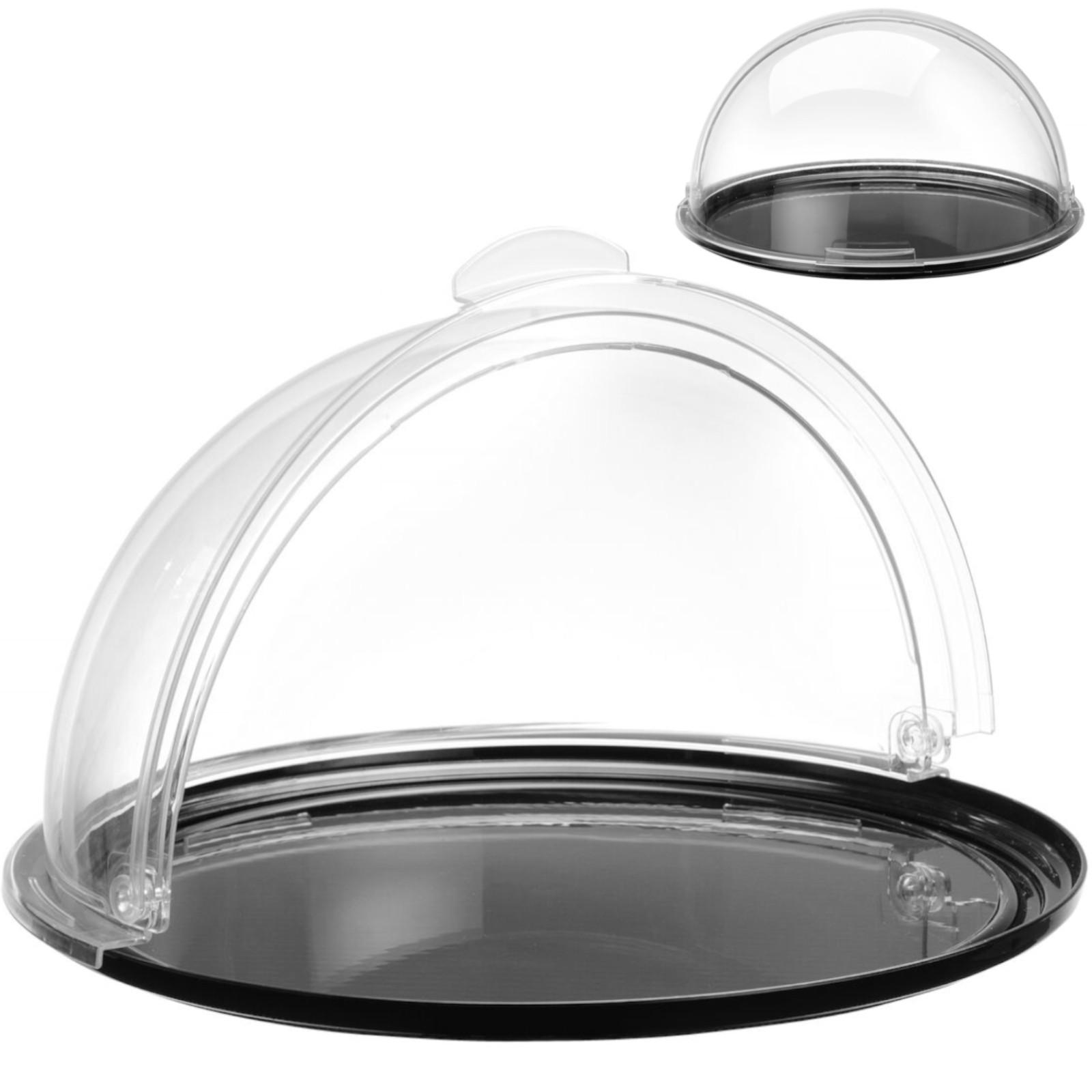 Runde Buffet-Auslageplatte mit Rollhaube, Durchmesser 215 mm, Hendi 203552