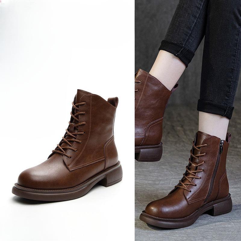 Scarpe e Stivali più Venduti Stivaletti da Donna a Suola Spessa Stivali Versatili e Sottili