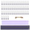 40PCS Purple Guardian Angel Keychains Funeral Memorial Party Favor Gifts With Personalized Cards