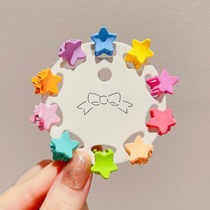 

10Pcs Luxury Matte Plastic Mini Hair Claws Clips Crab Baby Gilrs Sweet Small Hairpin Barrettes Headwear Accessories