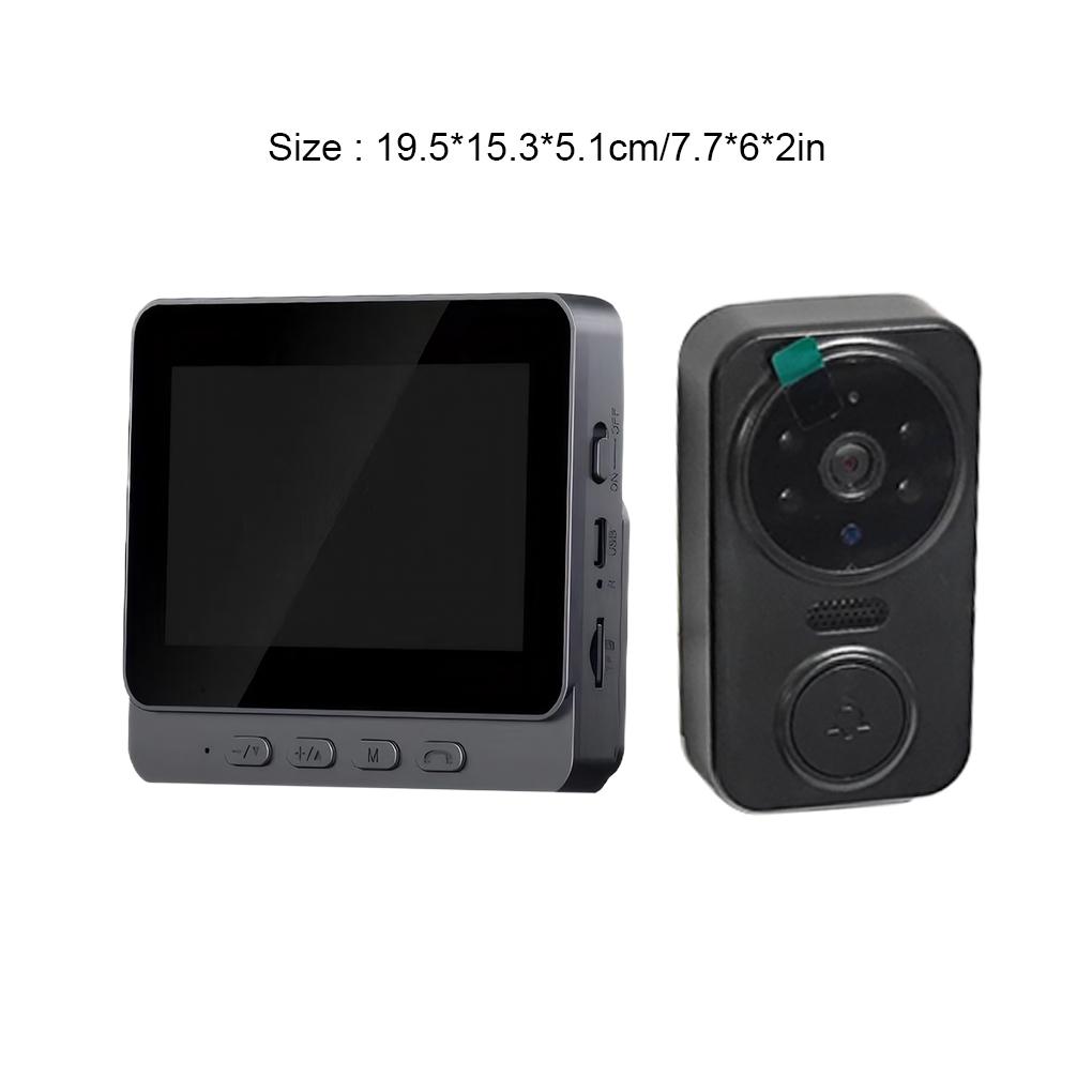 4pcs True Wireless Doorbell Camera For Easy Installation High Endurance Video Doorbell With Intercom