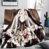 1PC OVERLORD Print Flannel Blanket, High quality All Seasons, Home Decor, Warmth and Comfort, Perfect for Christmas Gifts