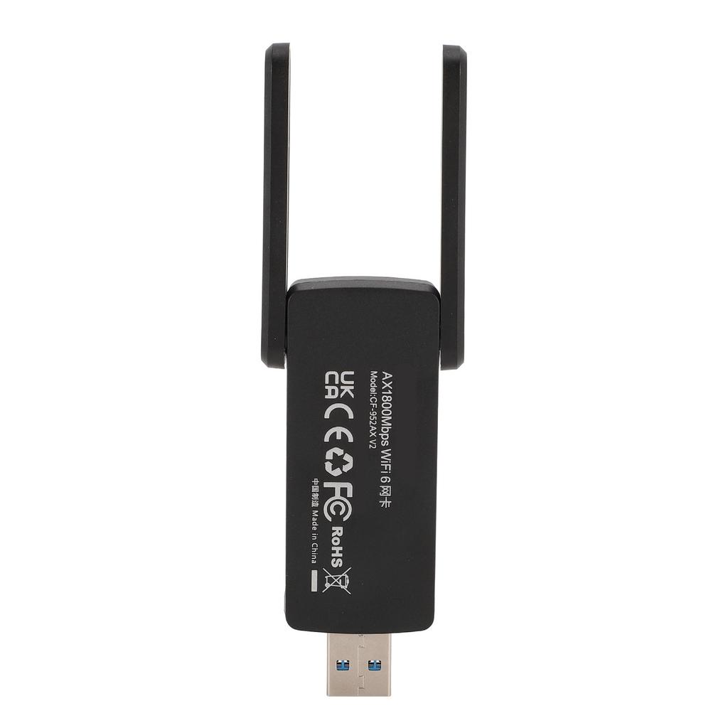 Wireless USB Adapter 1800Mbps 3Dbi High Gain Dual Antennas 2.4G 5.8GHz Network Adapter for Desktop P