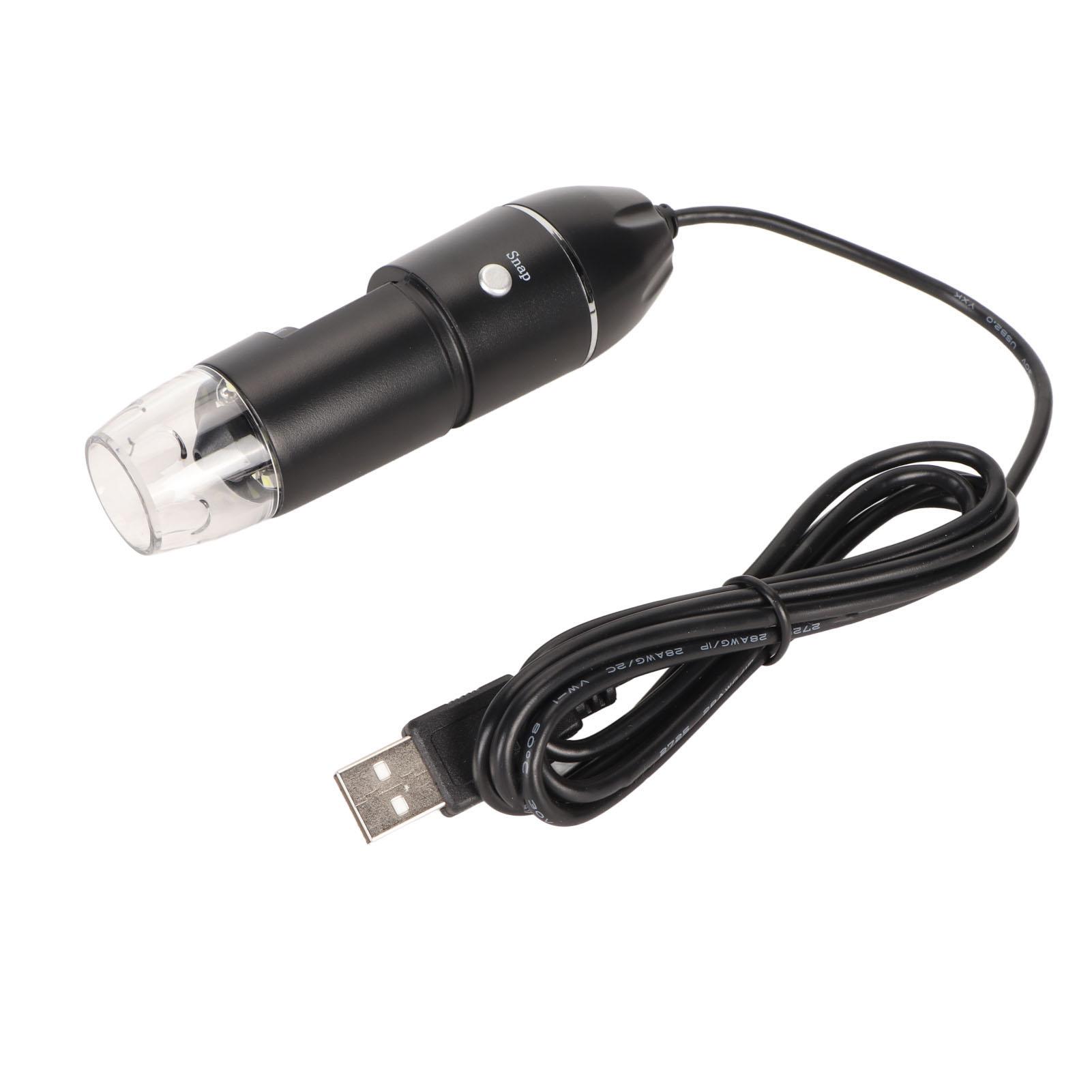 

Цифровой микроскоп USB Type C от 50X до 1600X с камерой микроскопа с 8 светодиодами для телефона ПК детей