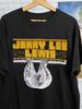 JERRY LEE LEWIS T-Shirt 1984 Rockin' the World Live Black All Size Shirt QQ1282