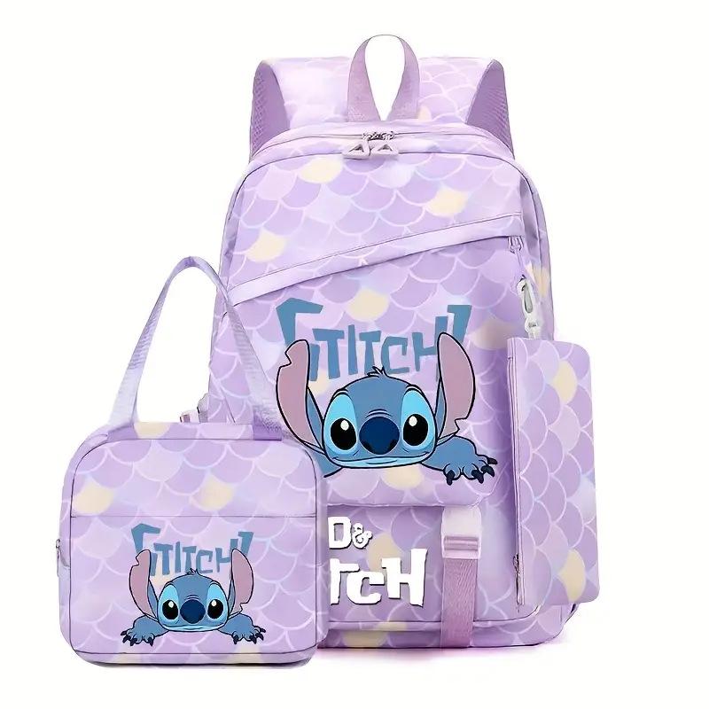 TS JYL laptop bag,Stitch Backpack Lightweight Large School Bag For Grade 1-6 Students