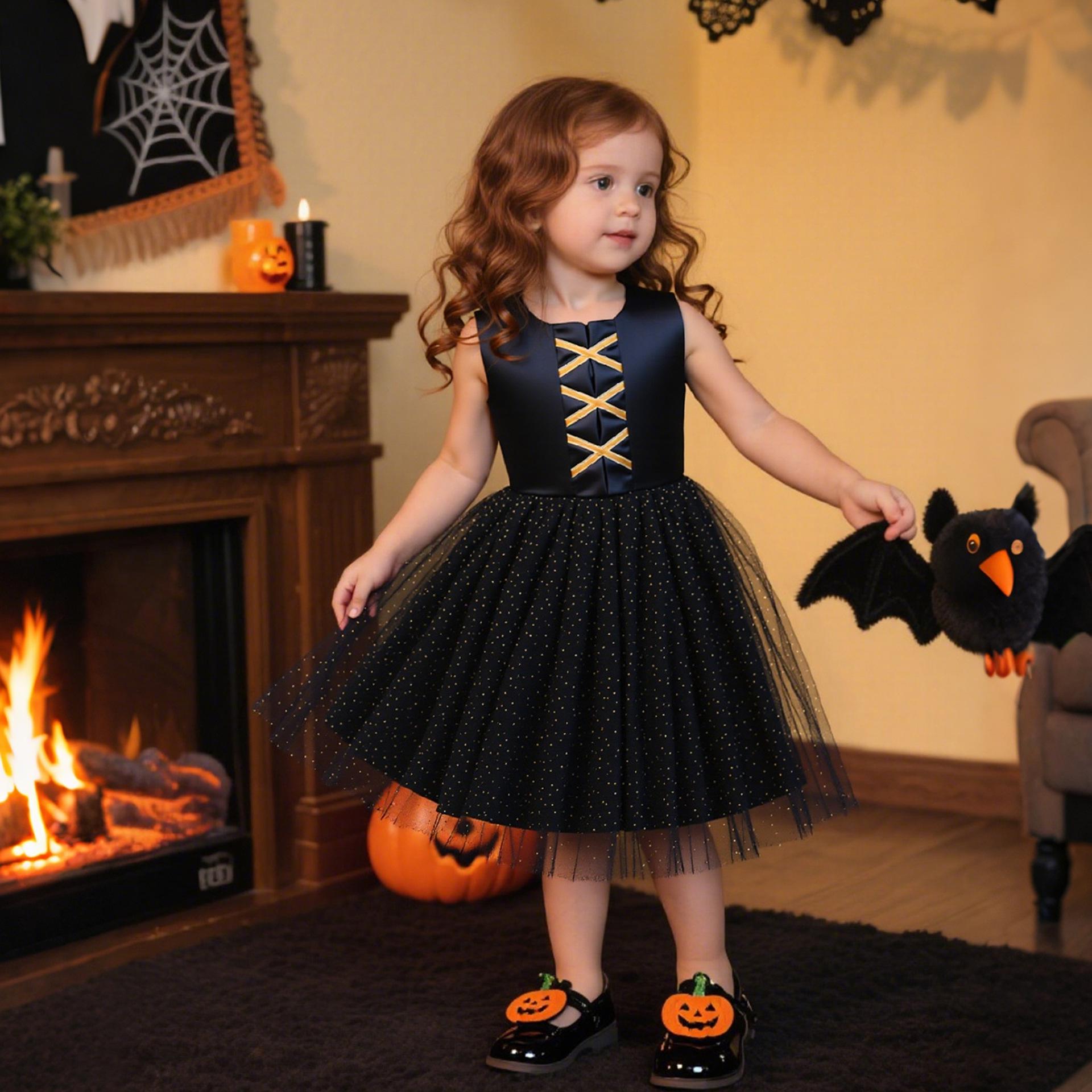 

Halloween Infant Toddler Girls Tutu Dress - Stage Performance Princess Costume 90cm/12-18 Months