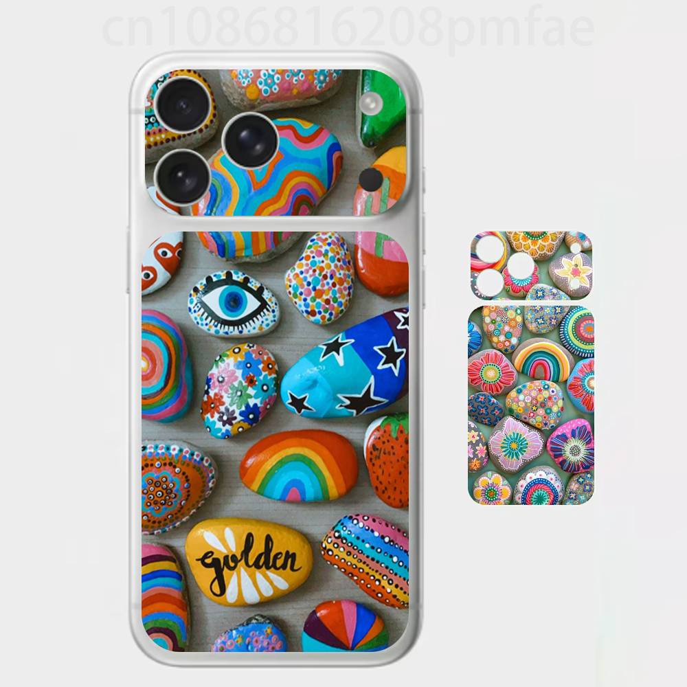 

Vibrant stones Premium Skin Wrap for iPhone 17 Pro/Max, Back Frame Camera Protective Decal (Not Case) iPhone17promax