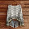 Women's Fashion Long Sleeve Christmas Snowman Snowflake Print Jacket Cardigan