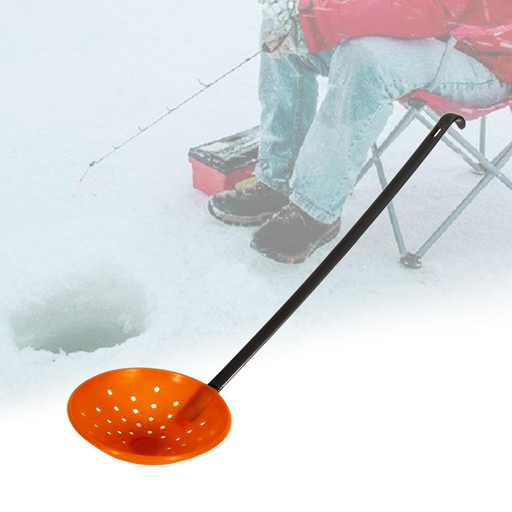 Metal Skimmer, Ice Fishing Scooper Slag Skimmer, Durable Hook Design Skimmer for Winter Fishing