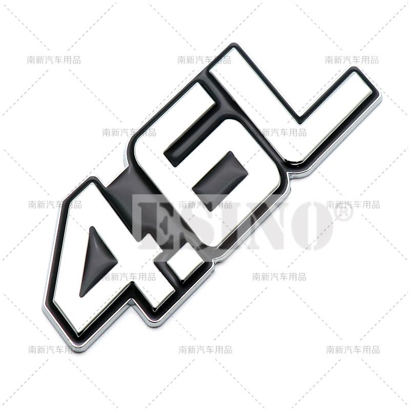 Car Styling 3D Metal Chrome Zinc Alloy Adhensive Emblem 3.0L 3.5L 4.0L 4.6L 4.7L Body Trunk Fender Badge Accessory