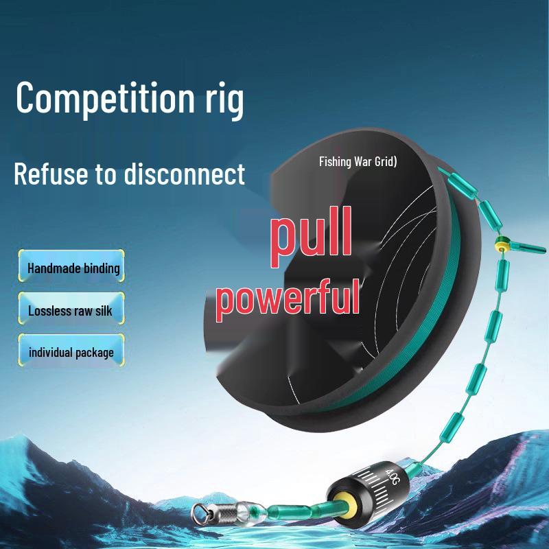 

Hand-Tied Portable Fishing Line Set with Super Strong Tensile Strength Size 4.0