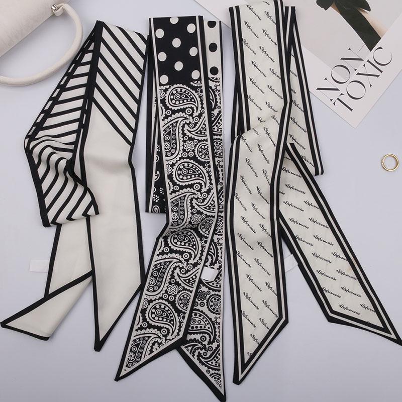 Versatile Imitation Silk Scarf: Long Ribbon, Bag Accent, Fashion Waistband