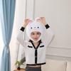 Round Short-eared Rabbit Hood Hat, Plush Hood Photo Props Photo Props Cartoon Hood