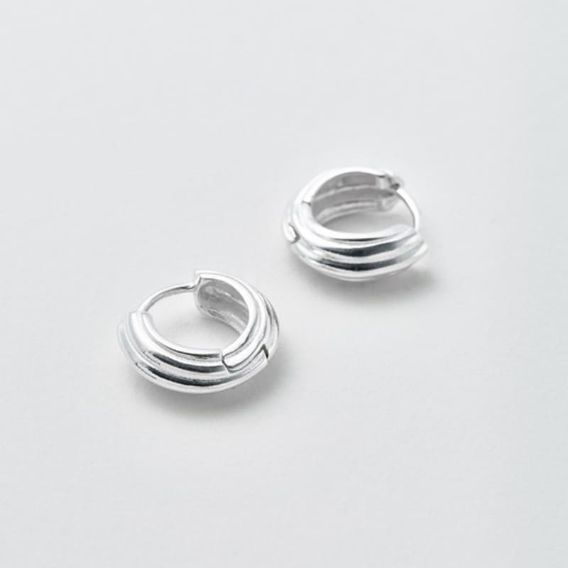 Another Layer Shell Earring (silver925)(2color)
