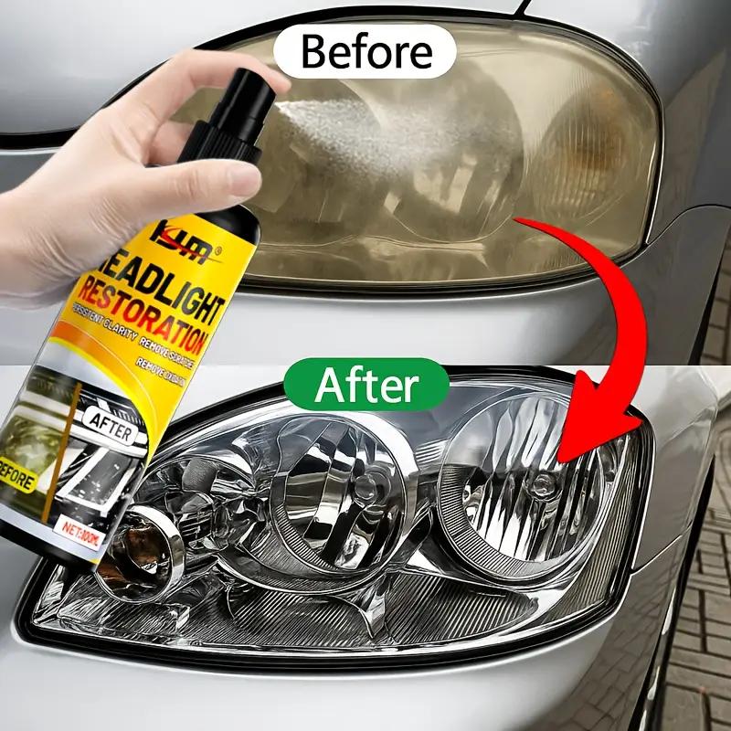 Headlight Restoration Kit-Advanced Restoration Solution,Clear and Bright Headlights,Prevent Yellowing and Oxidation,Long-Lasting