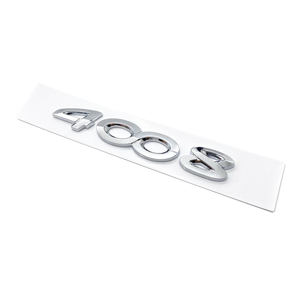 2026 Hot Car Sticker New Car Exterior Decoration Badge Stickers ABS 3D Chrome Black Letters Nameplate Emblem For Peugeot 2008 30
