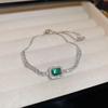 Gold-Plated Zircon Sun & Heart Bracelet: Stylish, Versatile, Elegant Light Luxury Jewelry for Women.
