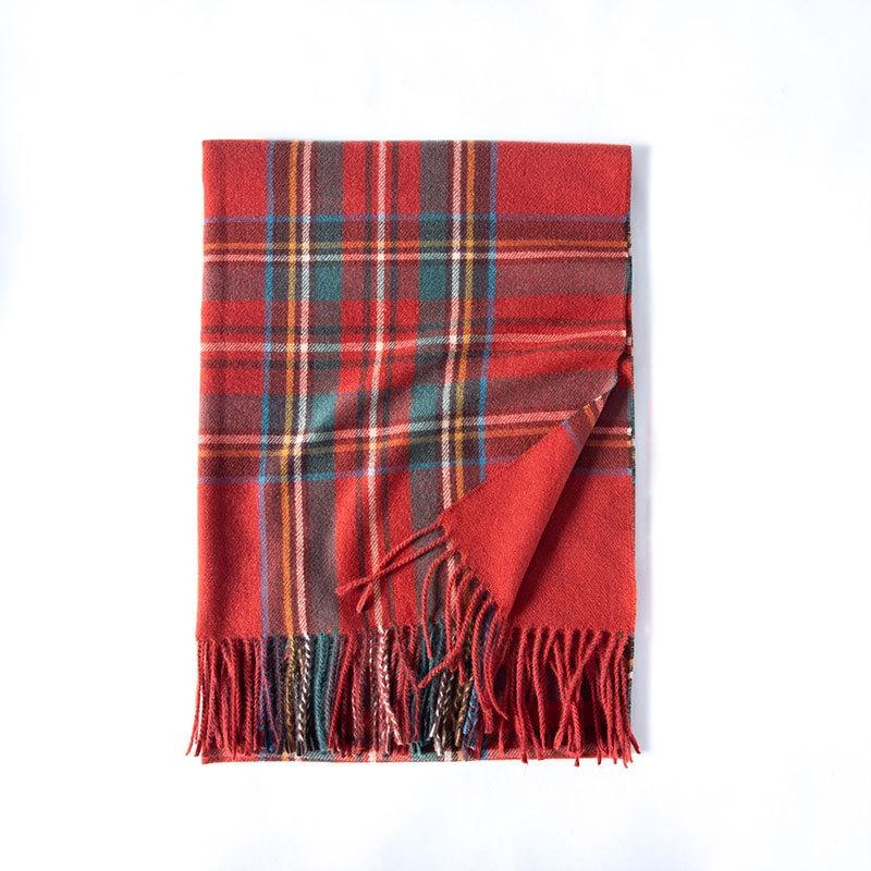 

Женская мода шотландский стиль тартан теплый шарф клетчатый мягкий длинный шарф шаль Рождество День святого Валентина для девушки жены мамы красный