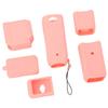 Pocket Camera Silicone Protective Case Soft Accurate Hole Position Handheld Camera Protective Cover Pink