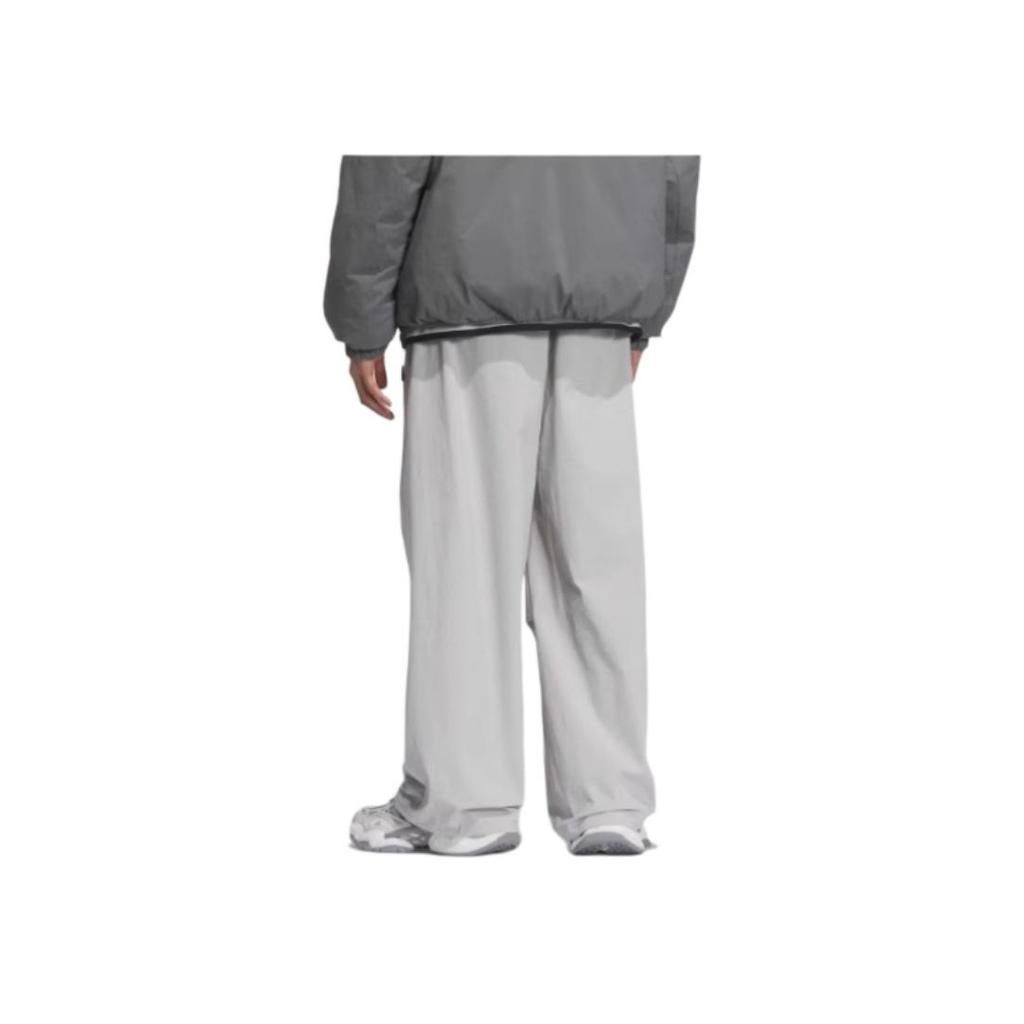 Adidas FOS Series SS25 Sports Lifestyle Fashion Comfortable Versatile Loose Knit Sweatpants Men Bottoms Light-Gray KB4618